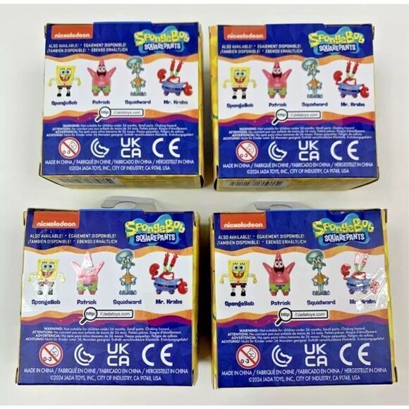 MetalFigs SpongeBob SquarePants Set Mini Figures 2.5” Patrick Squidward Mr krabs - Picture 2 of 6